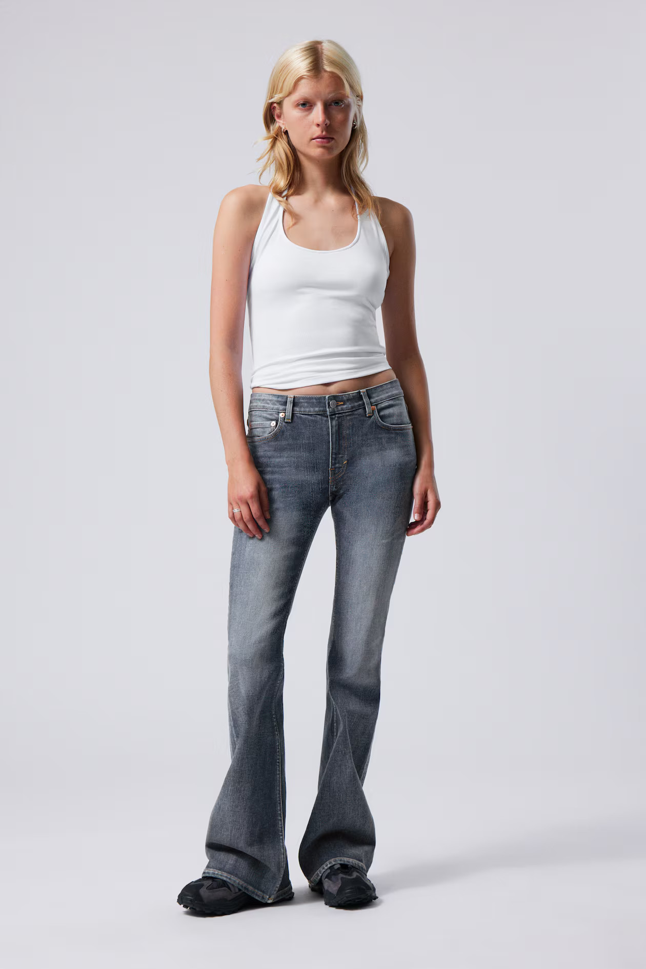 Low Flared Jeans Flame - Niedriger Bund - Metro Blue - Ladies | H&M AT | H&M (DE, AT, CH, NL, FI)