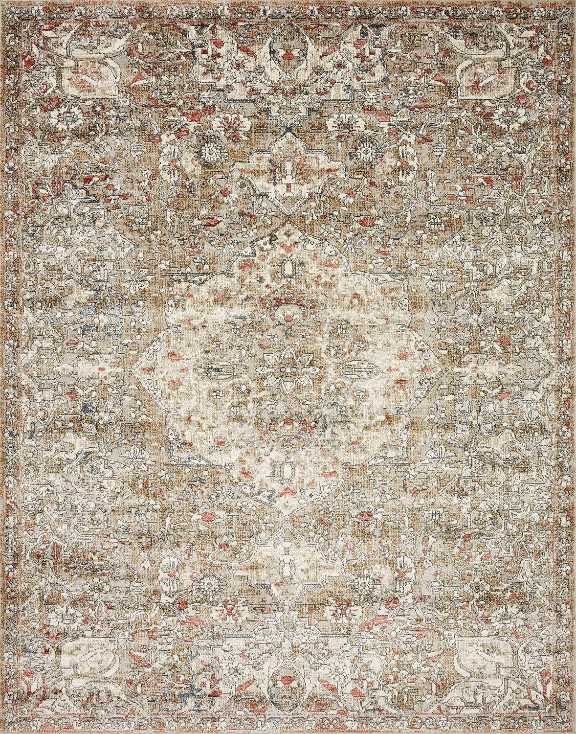 Loloi II Saban Collection SAB-07 Straw / Beige, Traditional 9'-4" x 13' Area Rug | Amazon (US)