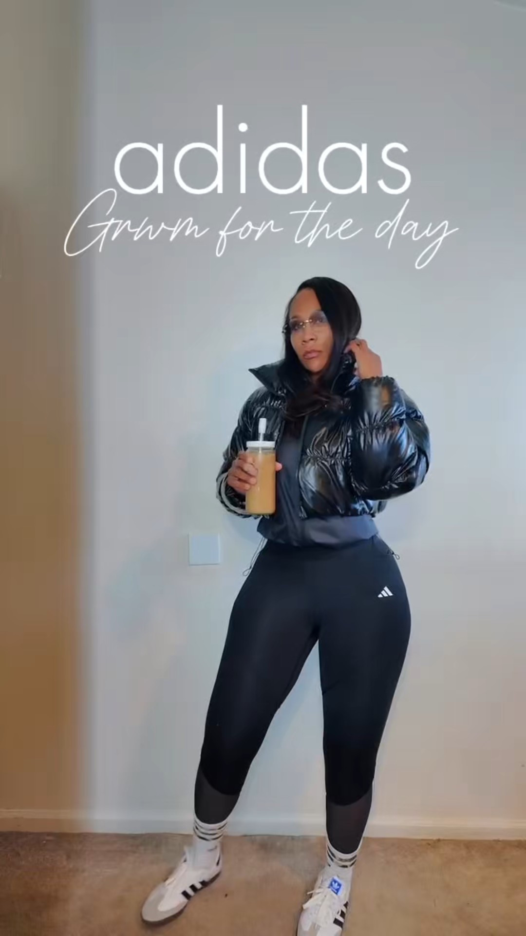 Start the day with me 😘 @adidas #createdwithadidas #adidaspartner 

I'm 5’7 180lbs 
Top: XS
Bottoms: Medium 
Jacket: Small

#LTKActive #LTKStyleTip #LTKMidsize
