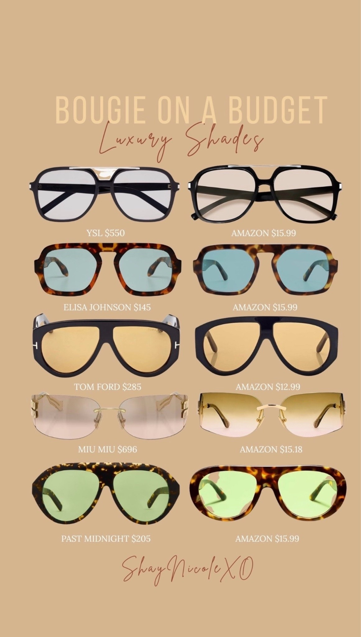 Bougie on a budget shades🕶️

#LTKootd #LTKSeasonal #LTKTravel