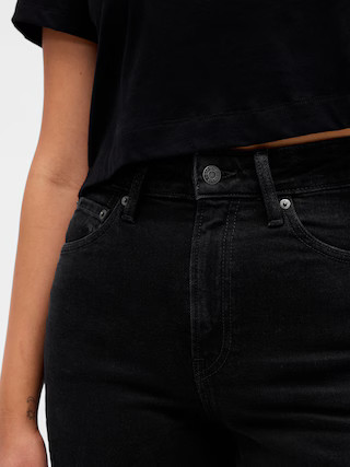 Curvy High Rise Stride Wide-Leg Ankle Jeans | Gap (US)