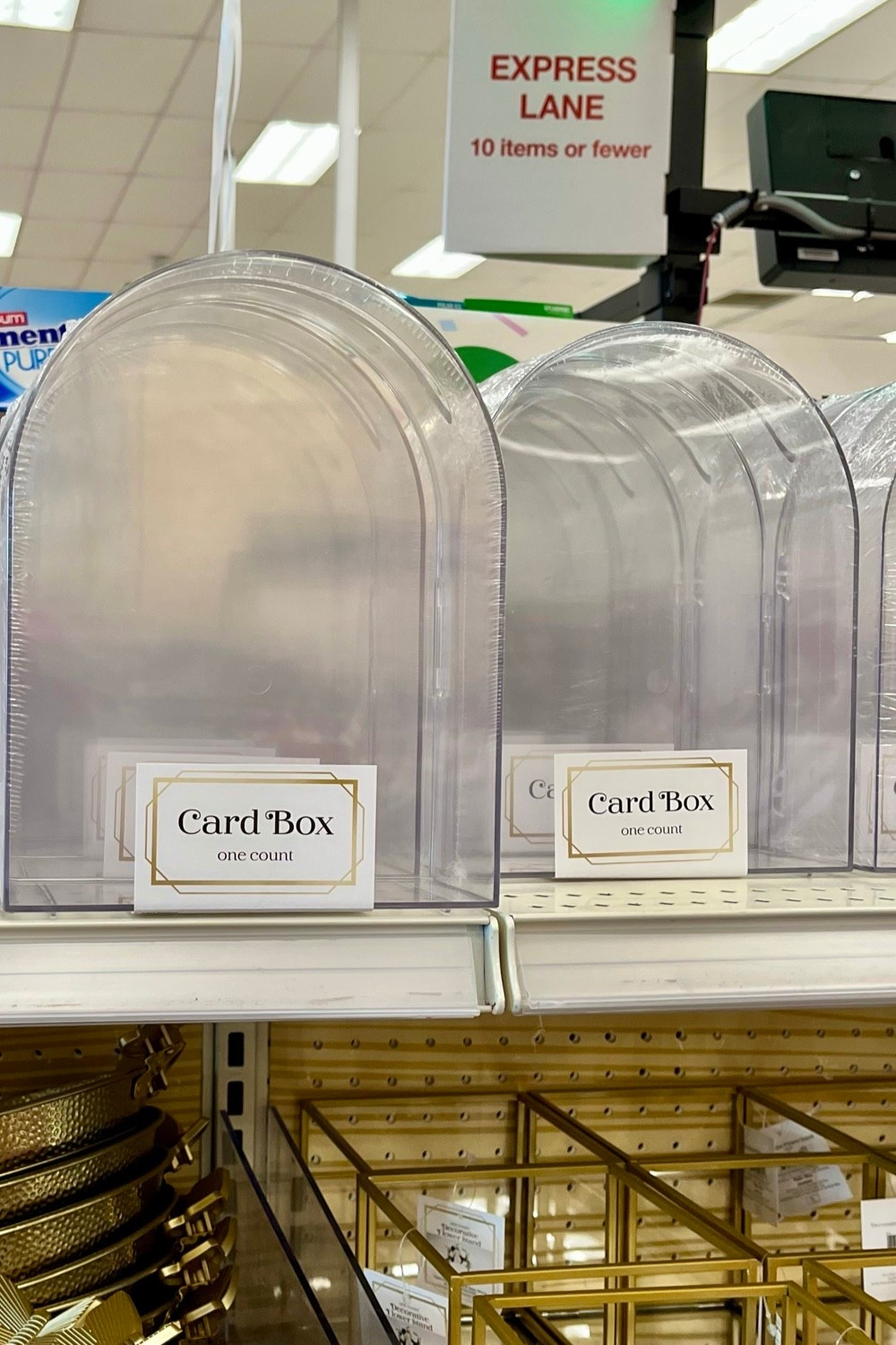Bullseye’s Playground at Target has these clear card boxes for $5. 

Use for card collecton at your wedding reception or as an inexpensive way to store or display cards and other wedding mementos long after the big day is over. 

#LTKWedding #LTKSeasonal #LTKHome