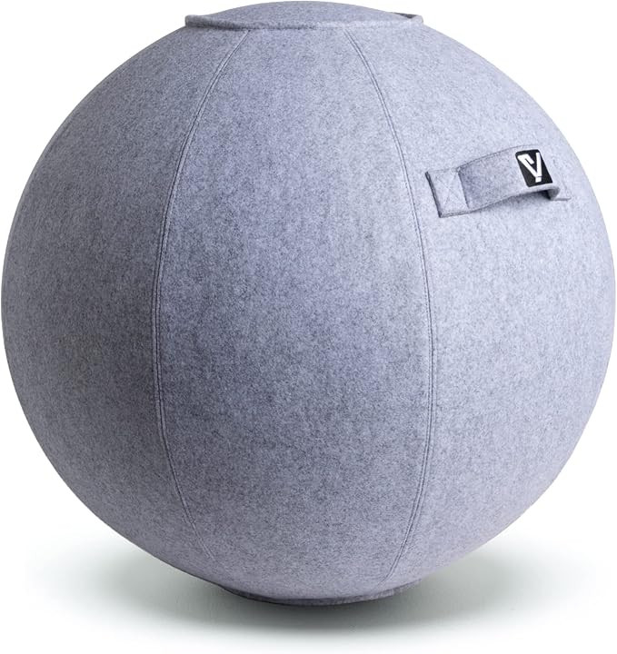 Sitting Ball Chair for Office and Home, Pilates Exercise Yoga Ball with Cover for Balance, Stabil... | Amazon (US)