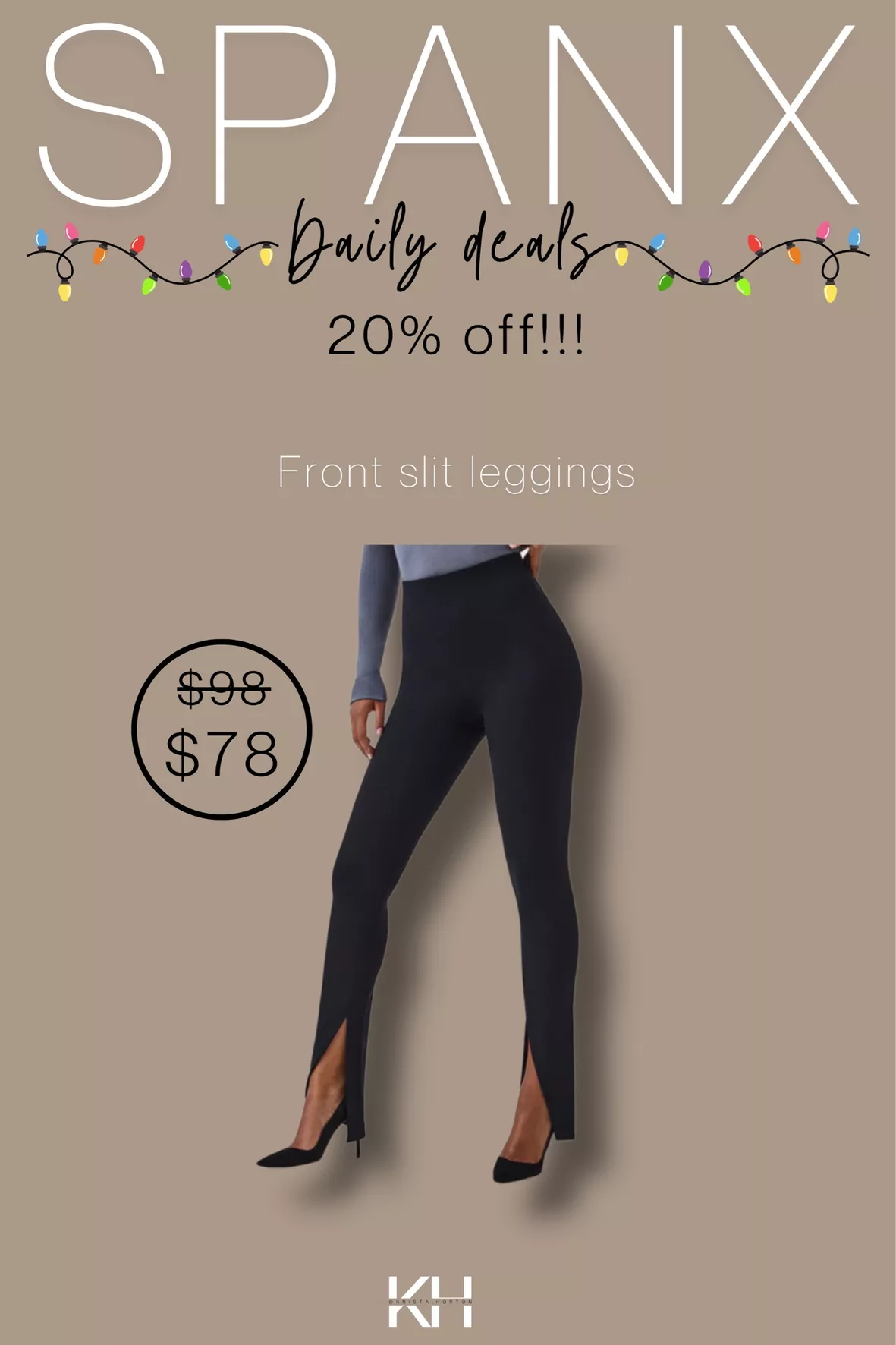 The Perfect Front Slit Legging curated on LTK