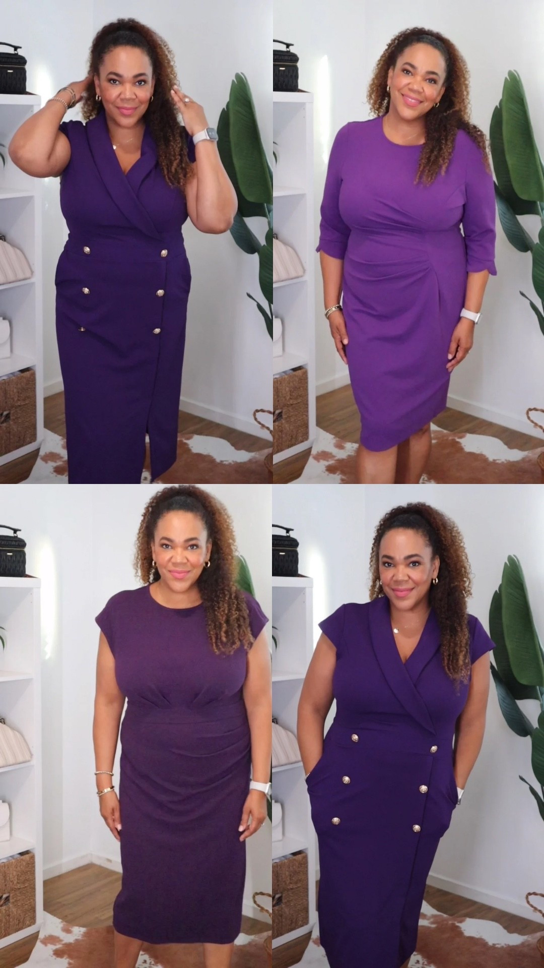 Loving these dresses 💜! Size 14/xl so it’s not too tight.

#LTKMidsize #LTKWorkwear #LTKOver40