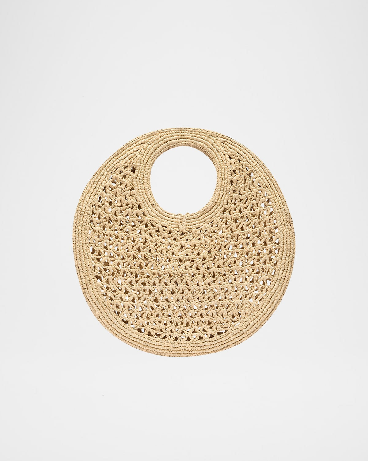 Le Petite Crochet Raffia Top-Handle Bag | Neiman Marcus