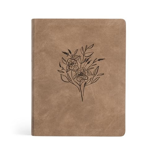 Hosanna Revival, New Living Translation, Notetaking Bible, Wide Margins, Taupe Leather-like Cover with Floral Design, Title: Marlo Theme | Amazon (US)