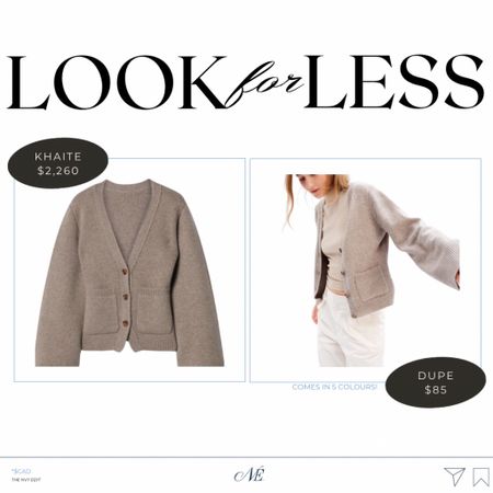 Khaite Look for Less Dupe!!
I have found the PERFECT dupes for the Khaite Scarlett Cardigan! similar items linked below 🤍

I have this specific one in 4 colours now I love it!!

#LTKsalealert #LTKunder100 #LTKworkwear