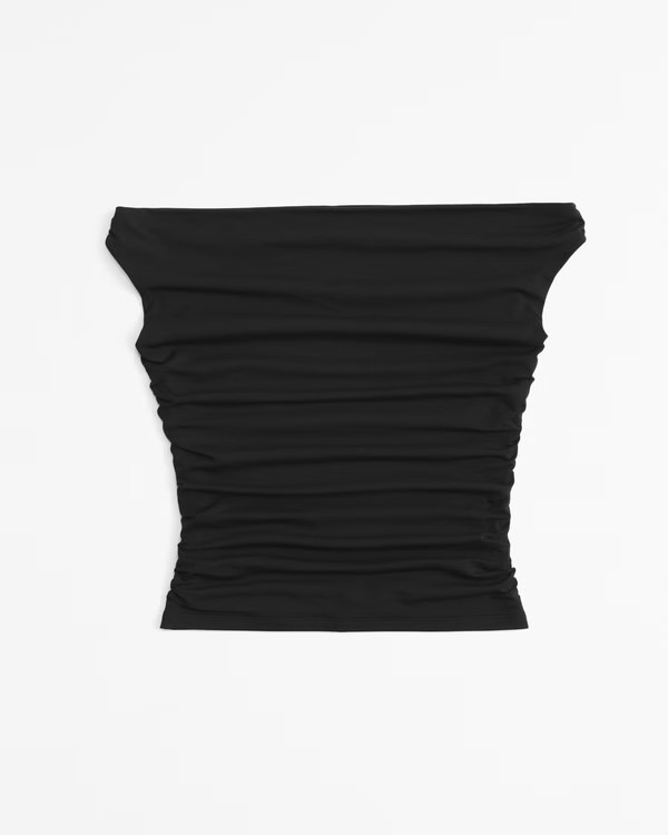 Women's Off-The-Shoulder Ruched Top | Women's Fall Preview | Abercrombie.com | Abercrombie & Fitch (US)