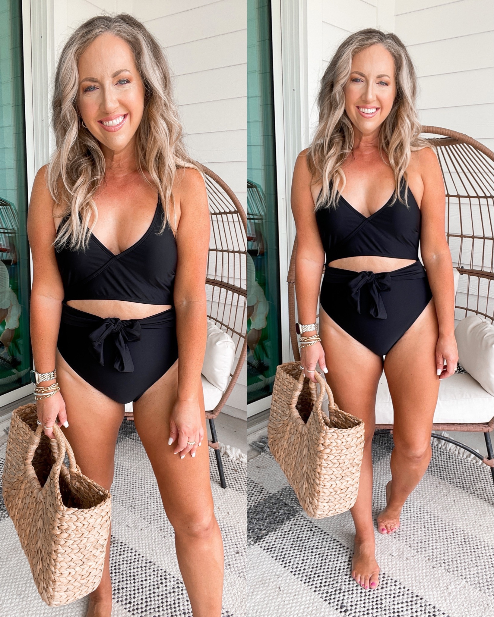 Amazon fashion amazon finds one piece swimsuit bathing suit amazon swimsuits vacation outfit self tanner 
Sizing: 5’2 1/2 134 lbs wearing medium 

#LTKswim #LTKunder50
