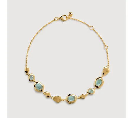 Odyssey Gemstone Pebbled Chain Bracelet | Monica Vinader (Global)