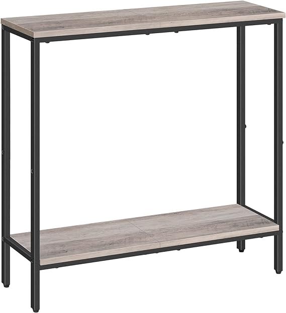 HOOBRO 29.5 Inches Console Table, Narrow Entryway Table with Shelves, Small Sofa Table, Side Tabl... | Amazon (US)
