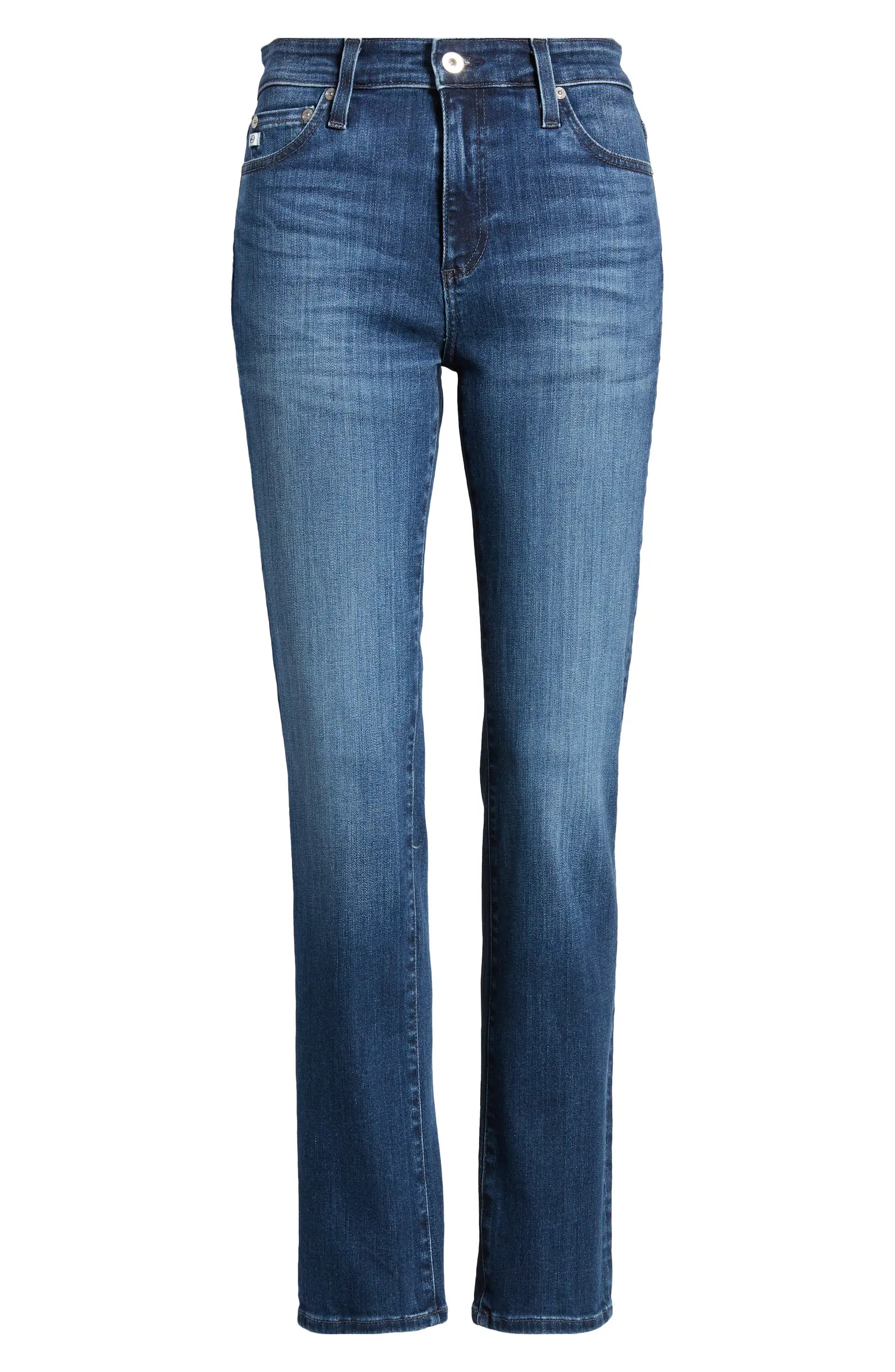 Mari High Waist Stretch Slim Straight Leg Jeans | Nordstrom