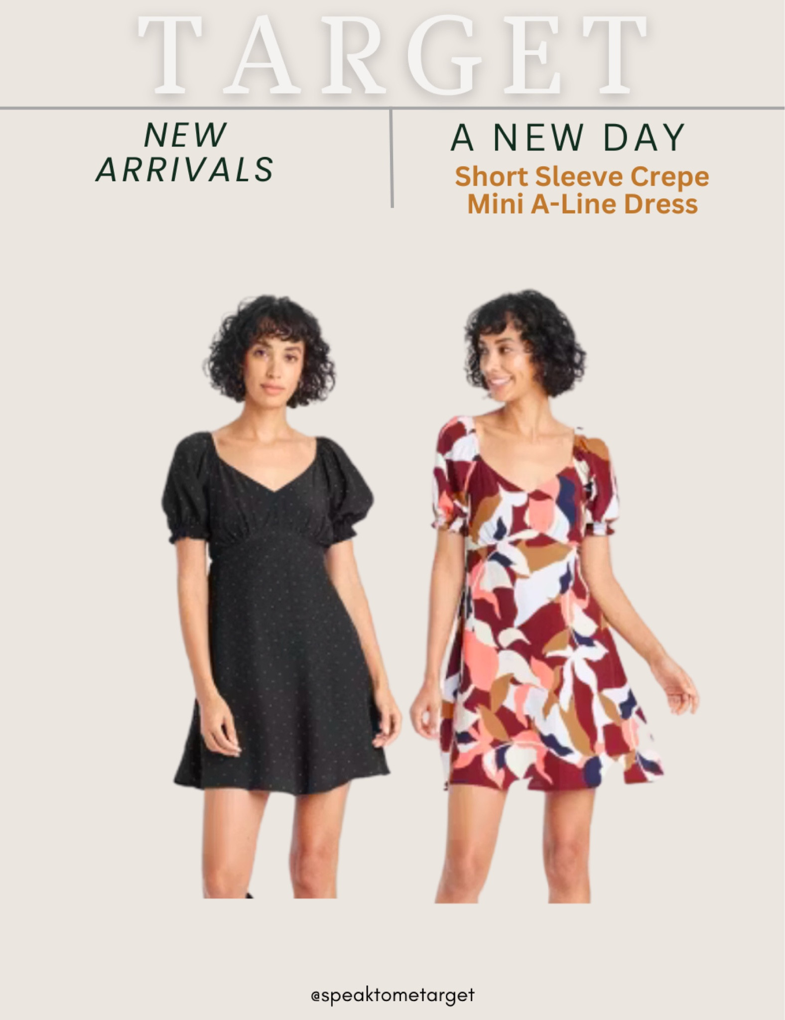 New at Target! A New Day short sleeve crepe midi a-line dress 

#LTKStyleTip #LTKFindsUnder50