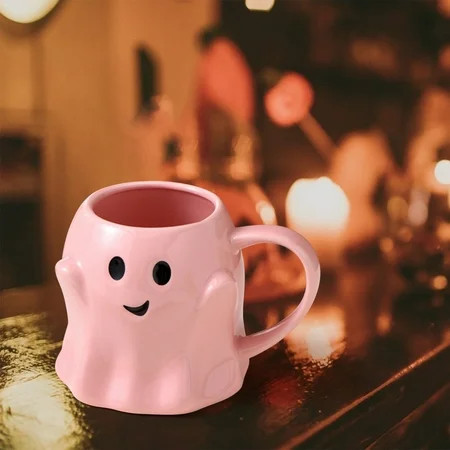 Staron 14oz Halloween Ghost Mug Cute Ceramic (Pink), 14oz Halloween Ghost Mug Cute Ceramic Ghost Coffee Mug Adorable Ghost Decoration Spooky Ghost Ghostface | Walmart (US)