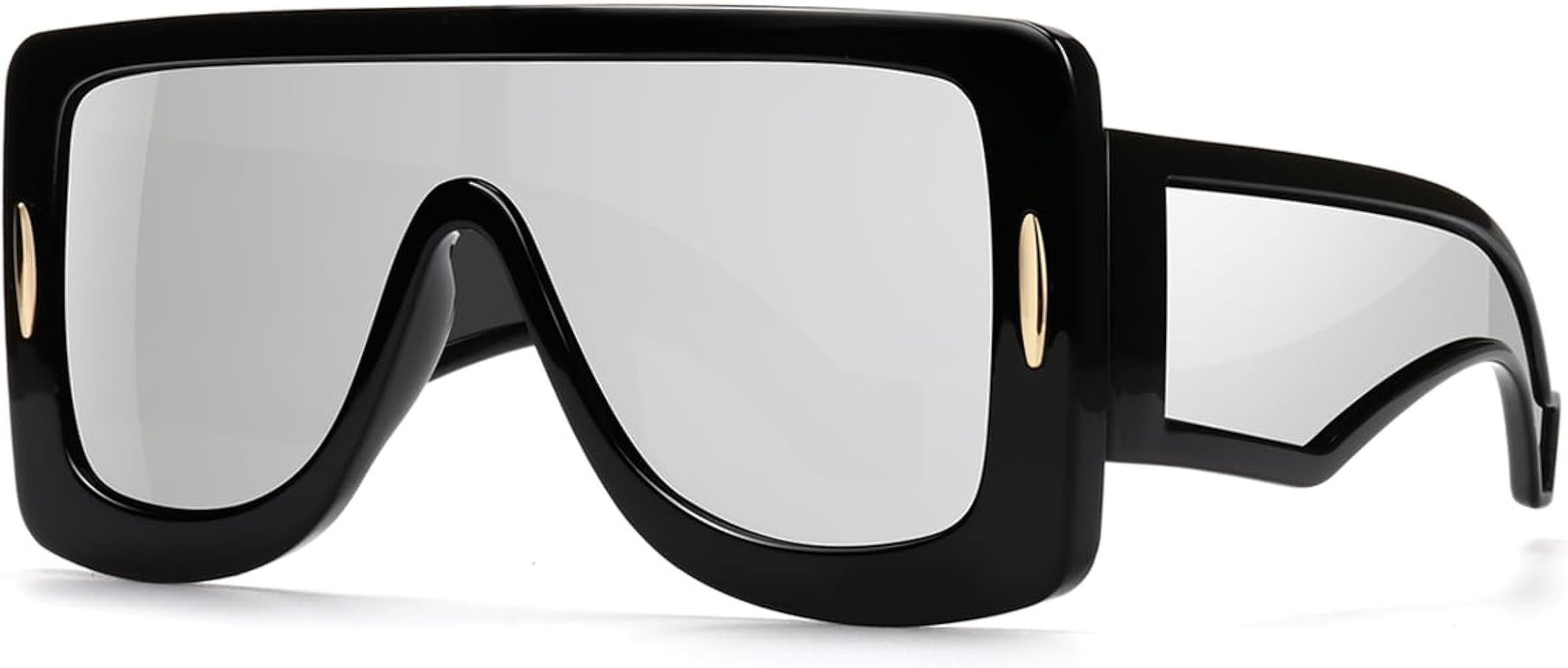 GFUIARA Trendy Anagram Mask Sunglasses for Women Men Oversized Flat Top Fashion Shield Sun Glasse... | Amazon (US)