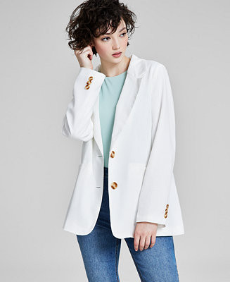 And Now This Women's Linen Blend Blazer, Created for Macy's - Macy's | Macy's Canada