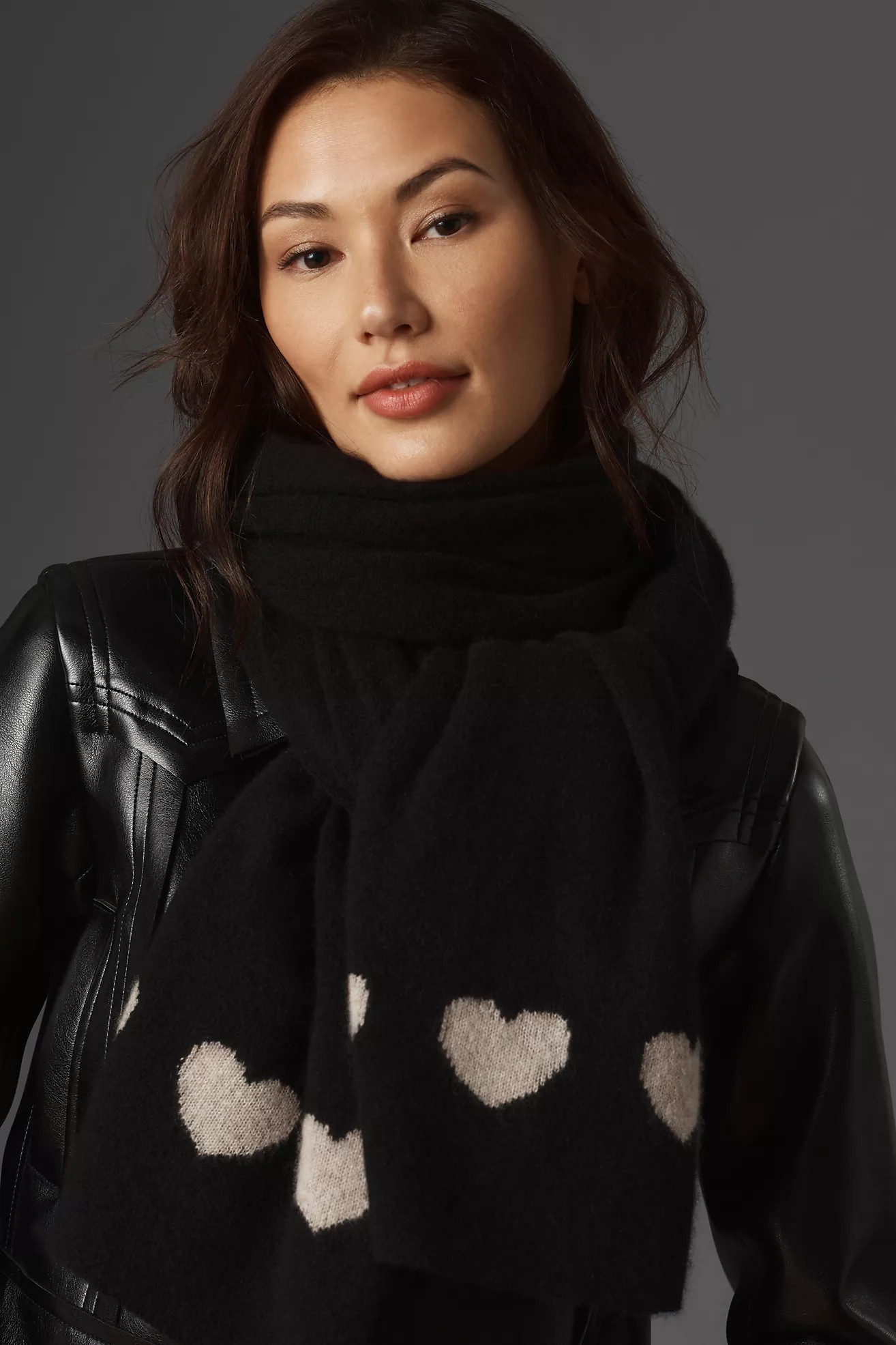 White + Warren Cashmere Heart Scarf | Anthropologie (US)