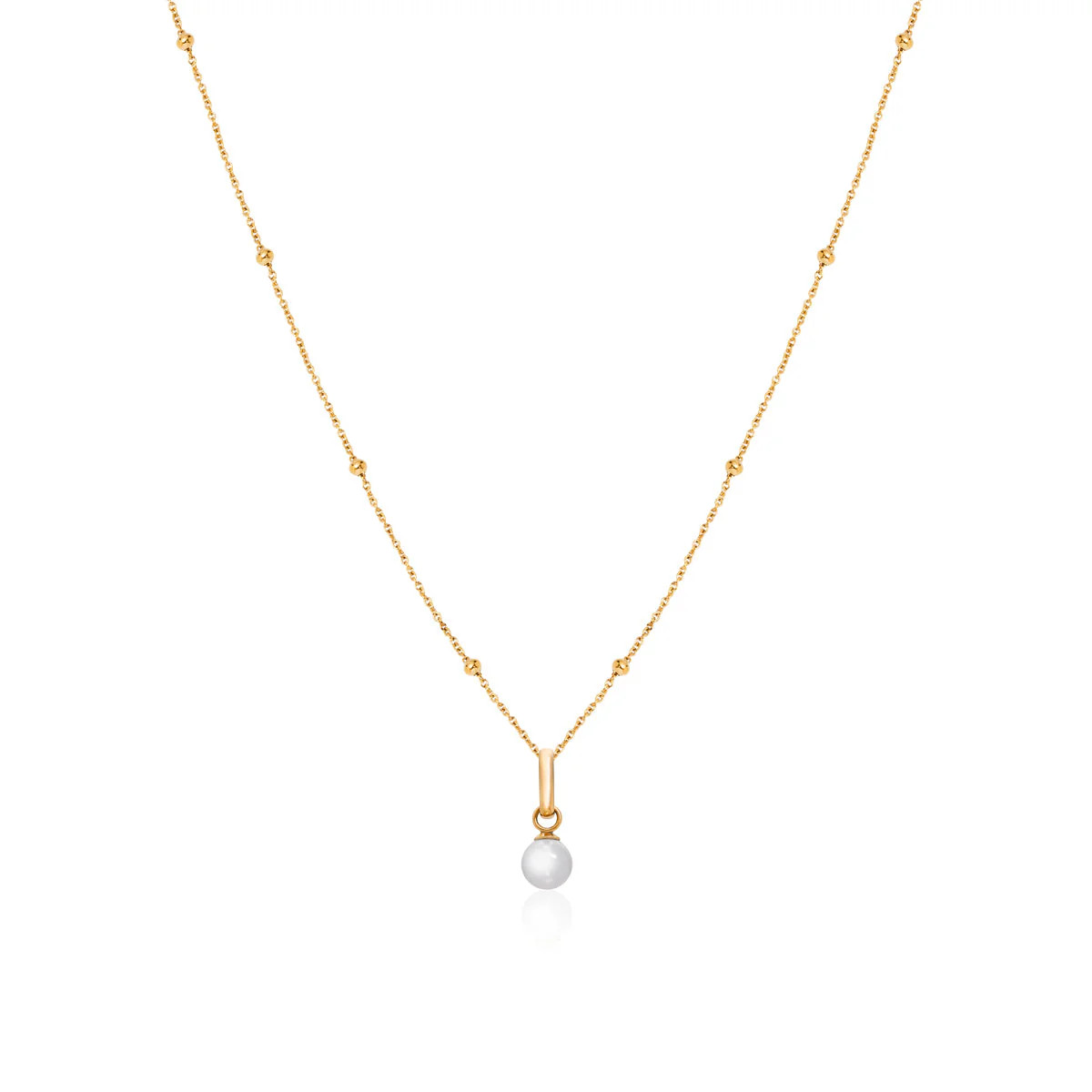 Mini Pearl Necklace (Gold) | Abbott Lyon