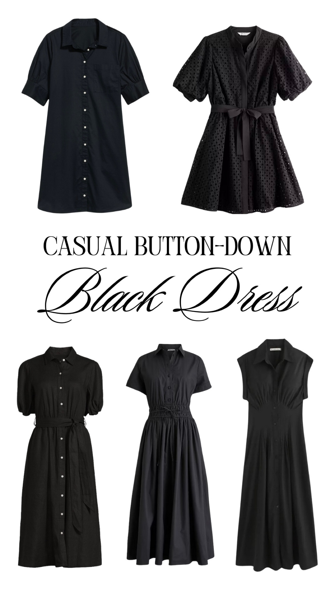 This is the first staple I'm adding to my wardrobe for fall - a nursing-friendly, casual black button-down dress! #hoc #HOCWinter