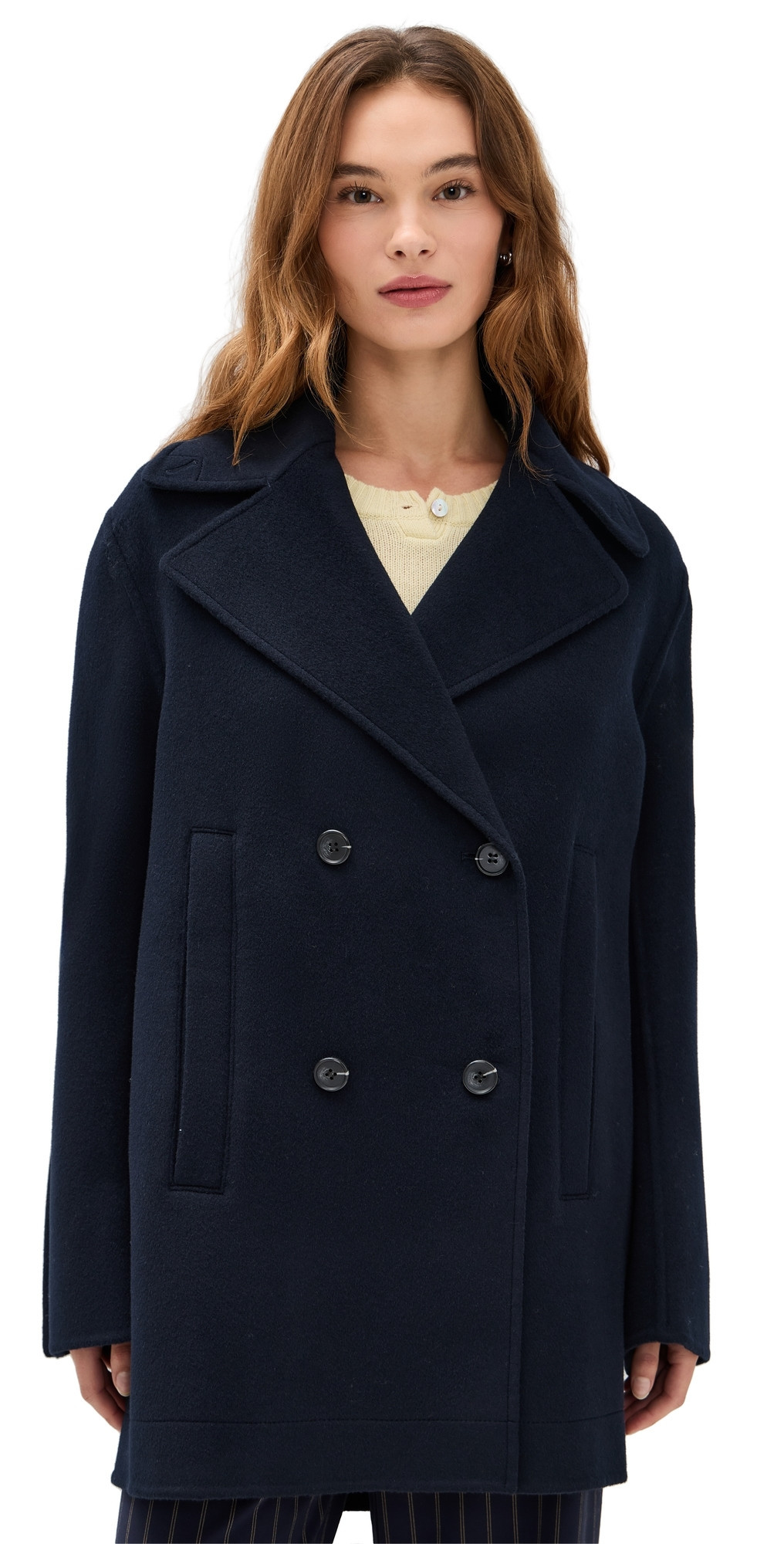 La Ligne Michael Peacoat Midnight L | Shopbop