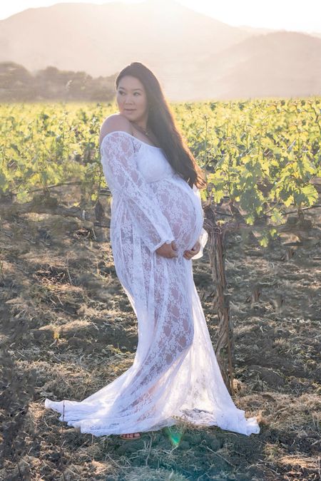 Maternity photo shoot dress, white lace maternity shoot dress, maternity shoot, pregnancy photo shoot, pink blush maternity 

#LTKfindsunder100 #LTKbaby #LTKbump