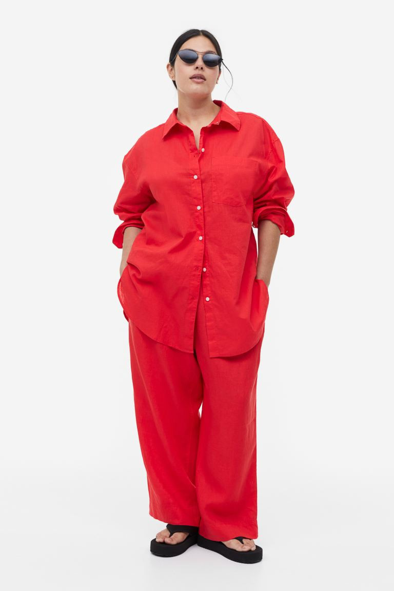 Linen-blend Shirt | H&M (US + CA)