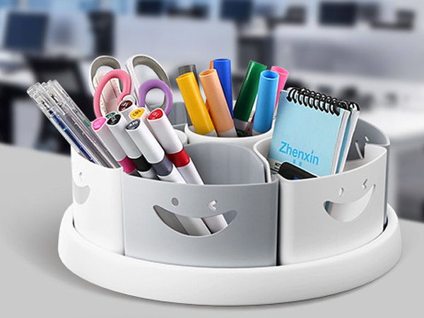 Art Supply Storage and Organizer - 360° Spinning Pen Holder and Pencil/Marker Organizer Caddy fo... | Amazon (US)
