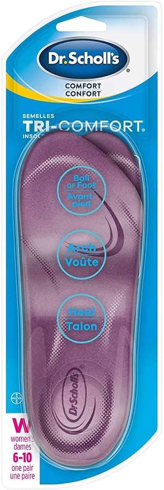 Dr. Schollâ€™s Tri-Comfort Insoles. Comfort for Heel, Arch and Ball of Foot, with Targeted C... | Amazon (CA)