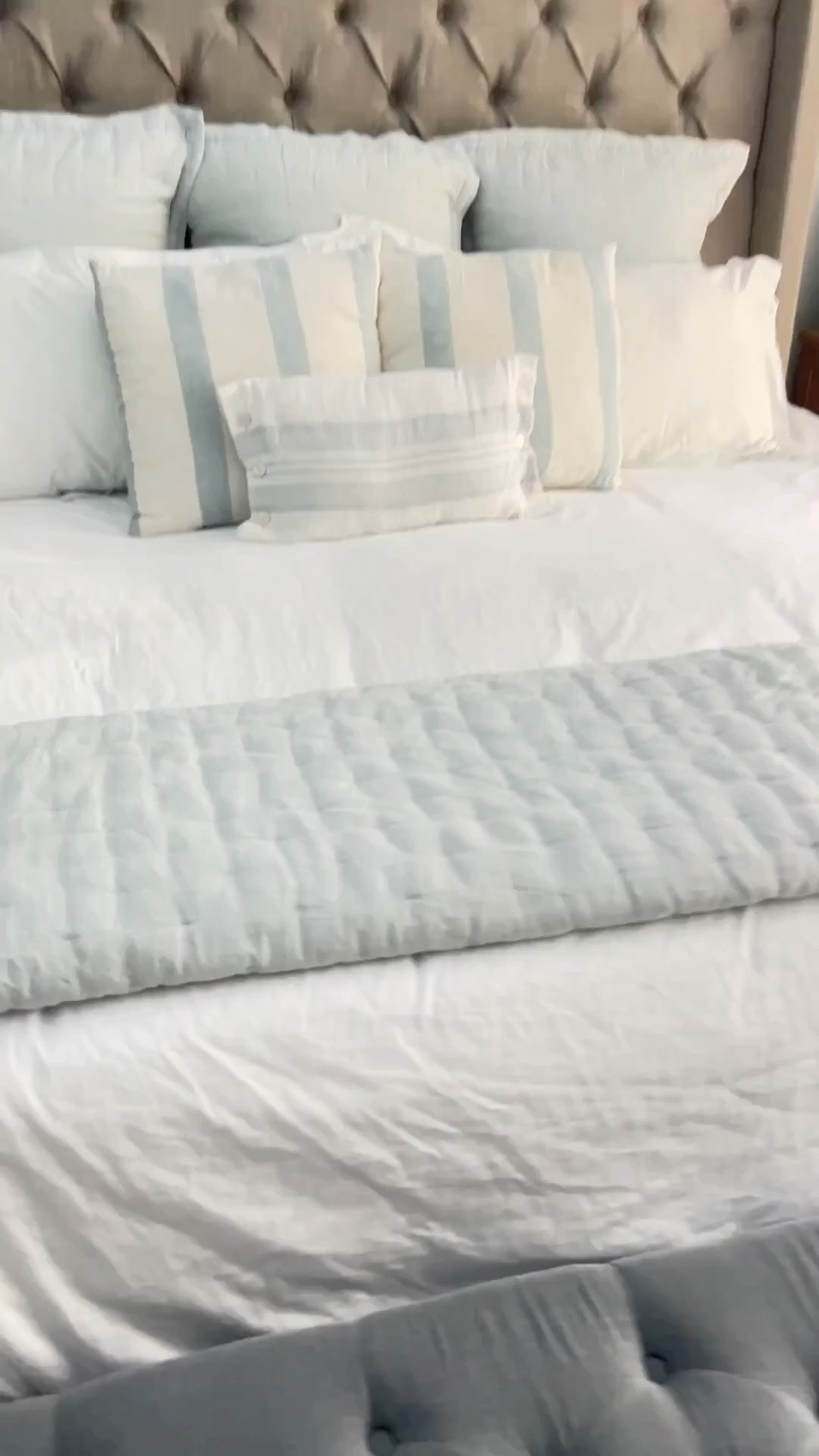 This Serena & Lily blue linen bedding brings effortless coastal style and soft, relaxed texture to your bedroom. I love how the rich blue paired with crisp white layers creates a breezy, designer-inspired coastal look.



#LTKSaleAlert #LTKHome #LTKU