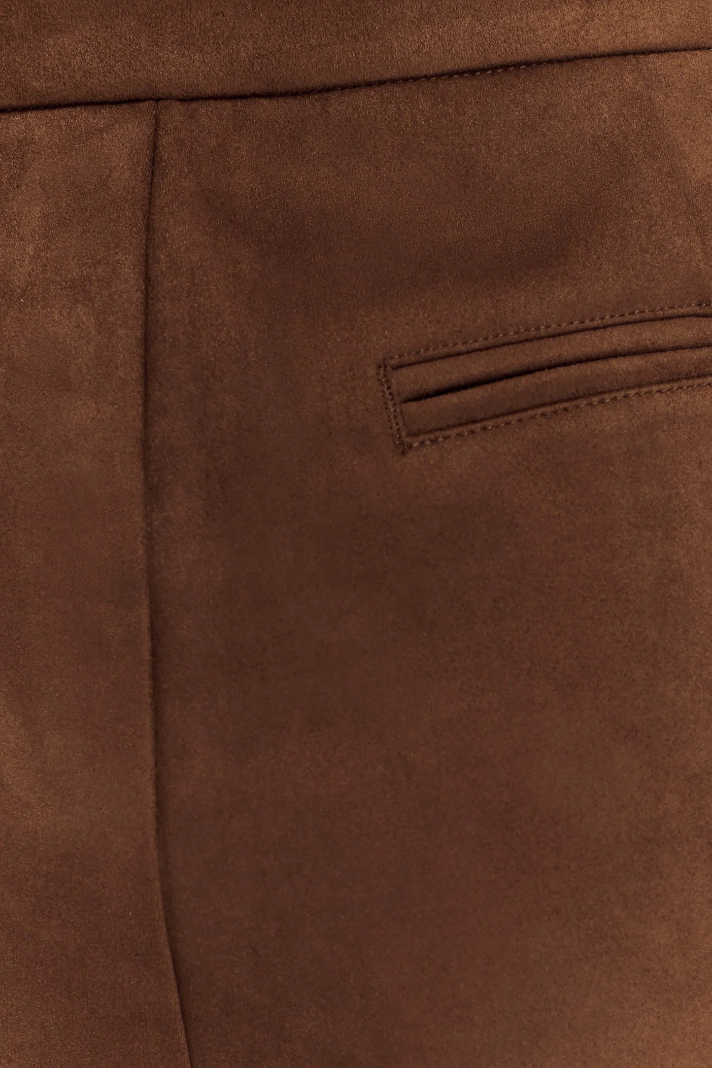 Sally Faux Suede Short - Milk Chocolate | MESHKI US