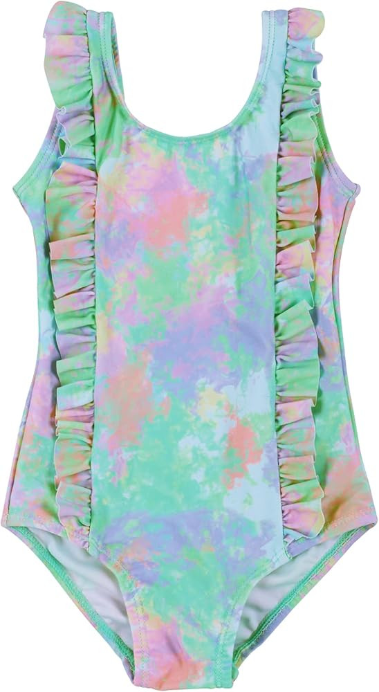 MARZXIN Baby Girls One Piece Swimsuit Toddler Ruffle Bathing Suit Swimwear Beachwear | Amazon (US)