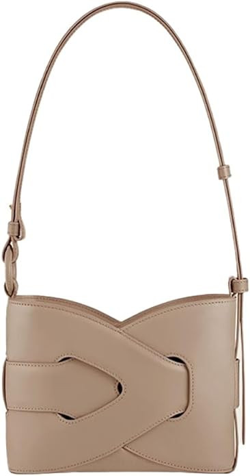 Genuine Leather Geometric Woven Crossbody Bag French - Inspired Underarm Purse for Daily Use | Amazon (US)