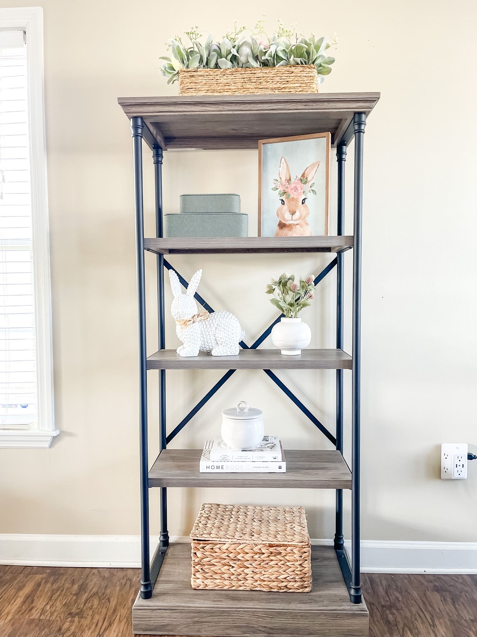 Easter styled bookshelf/ spring home decor / Easter decor / Easter home decor 

#LTKSeasonal #LTKsalealert #LTKhome