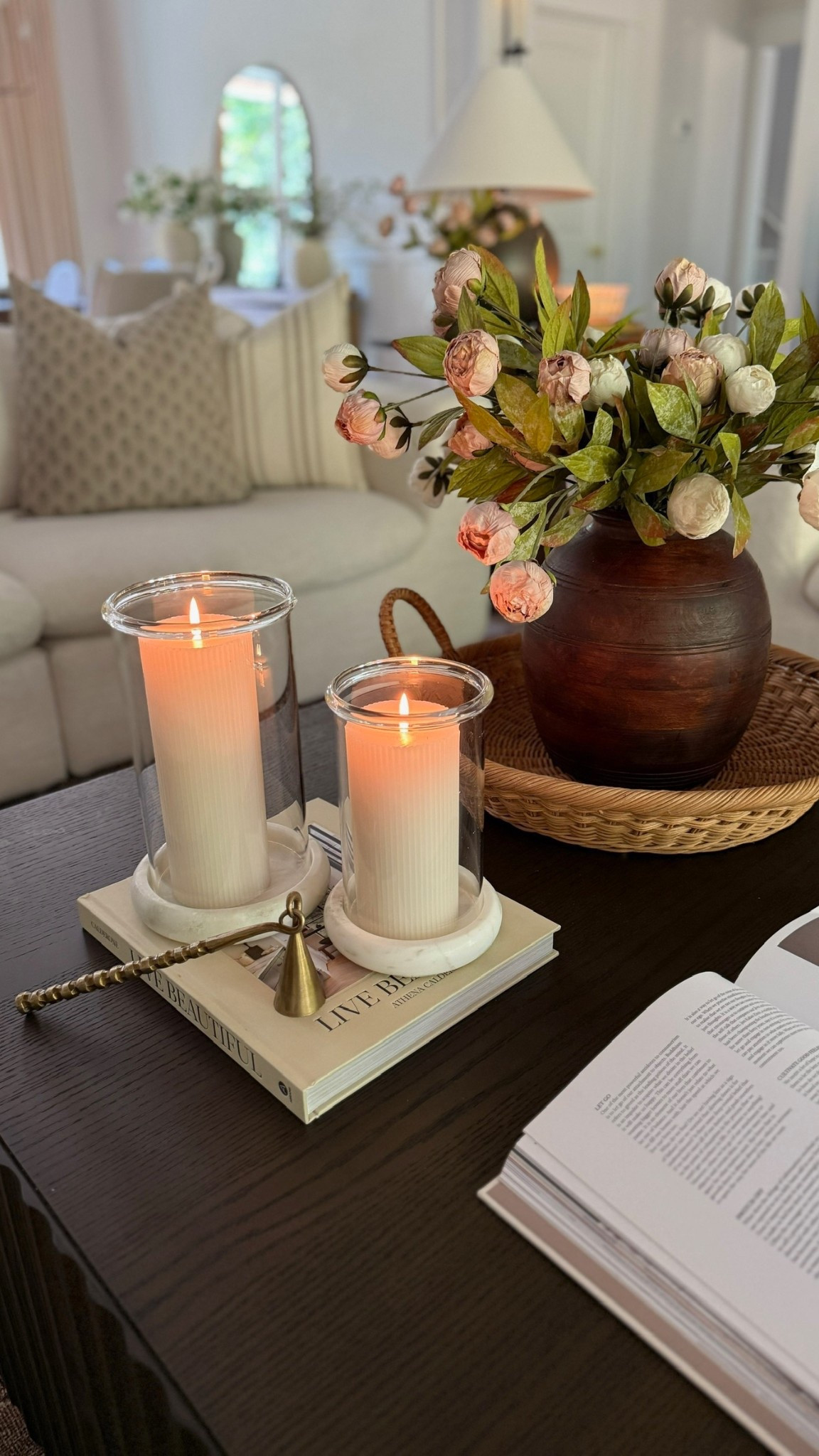 Coffee table styling details in our great room! Can’t wait to share the fall look soon 🤎

#LTKSeasonal #LTKFindsUnder50 #LTKHome