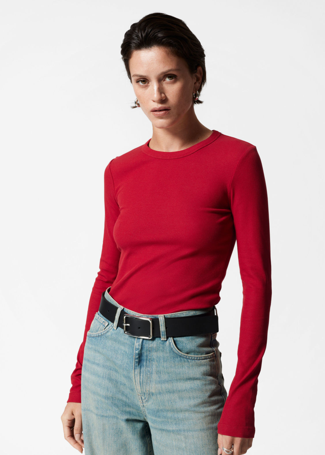 Ribbed Top - Red | & Other Stories US