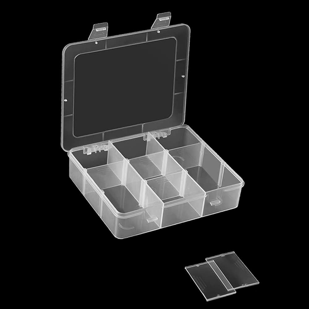 Vidifor 9 Grids Plastic Storage Compartment Organizer Container with Adjustable Dividers for Craf... | Amazon (US)