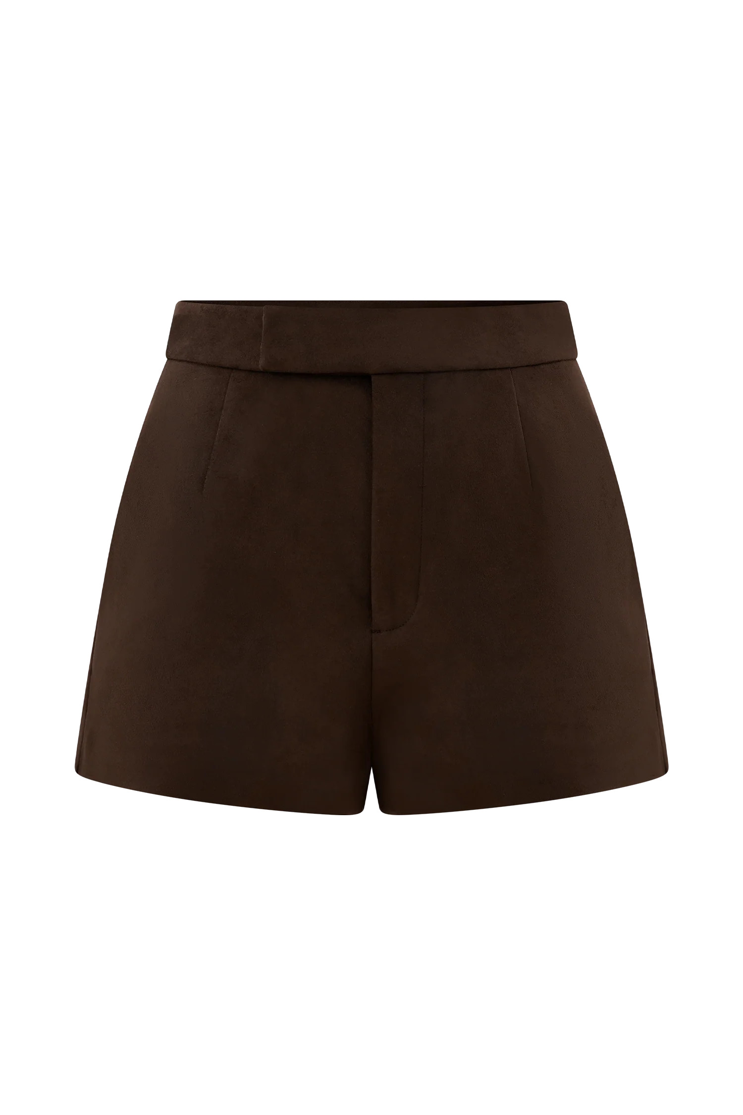 Sally Faux Suede Short - Milk Chocolate | MESHKI US