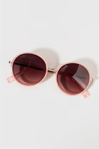 Isis Round Frame Sunglasses | Francesca's