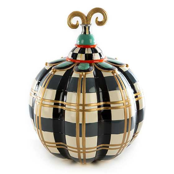 Tartan Spice Pumpkin - Grey Plaid | MacKenzie-Childs