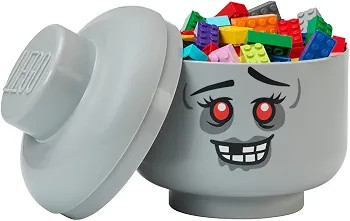 Room Copenhagen LEGO Storage Head Small Zombie Girl, 6.3" x 6.3" x 7.28" | Amazon (US)