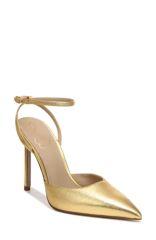 Sam Edelman Avril Pointed Toe Pump in Goldmine at Nordstrom, Size 9.5 | Nordstrom