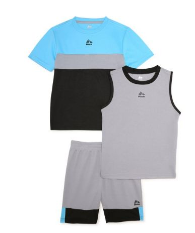 RBX Boys Color Blocked Tank Top, T-Shirt and Shorts, 3-Pieces Set, Sizes 4-12 - Walmart.com | Walmart (US)
