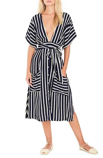 Women's Faithfull The Brand Milan Stripe Midi Dress | Nordstrom