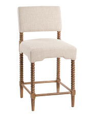 40in Enfield Counter Stool With Spindle Wood Frame | Chairs & Seating | Marshalls | Marshalls