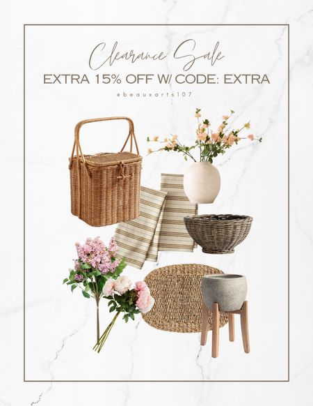 Take an extra 15% off clearance with code: EXTRA 

#LTKstyletip #LTKsalealert #LTKhome