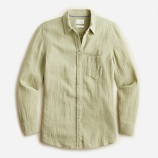 Classic-fit soft gauze shirt | J. Crew US