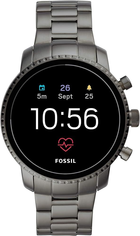 Amazon.com: Fossil Men's Gen 4 Explorist HR Heart Rate Stainless Steel Touchscreen Smartwatch, Co... | Amazon (US)