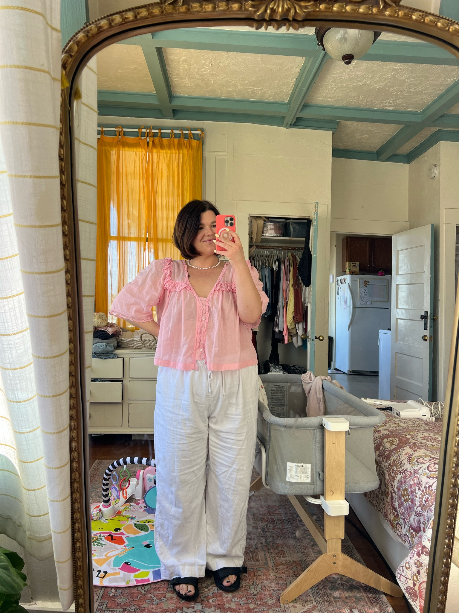 Loving this outfit from last week. The perfect spring midsize and postpartum friendly fit. Size large top, XL short pants from Abercrombie last year but linking this years version! 

#LTKfindsunder100 #LTKSeasonal #LTKmidsize