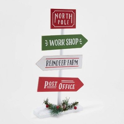 North Pole Standing Sign - Wondershop™ | Target